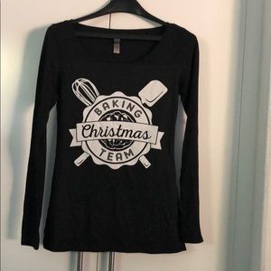 Next Level Christmas Baking Team Small Long Sleeve